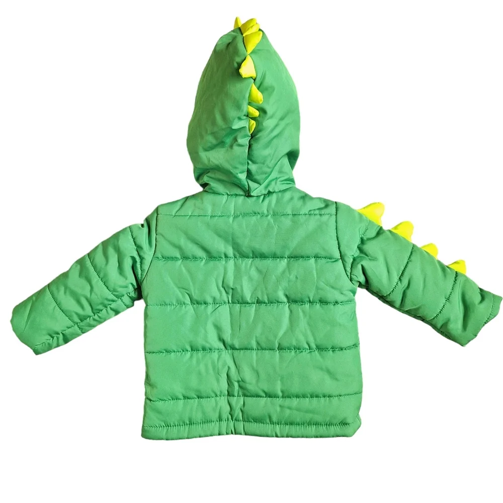 Little Me Dinosaur Coat, Size 12 Months - Picture 2 of 5